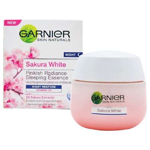 Kem Dưỡng Trắng Da Ban Đêm Garnier Sakura White Thái Lan