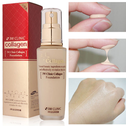 Kem Nền Trang Điểm Collagen 3W Clinic Hàn Quốc