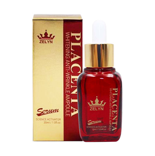 Serum Placenta Whitening Anti Wrinkle Ampoule Zelyn 300ml