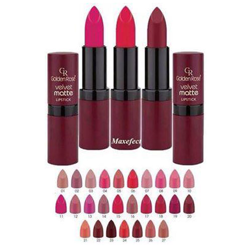 Son Lì Lâu Trôi Golden rose velvet matte