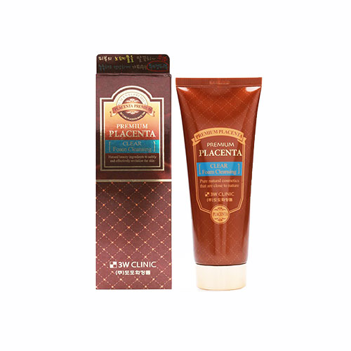 3W Clinic Premium Placenta Sữa Rửa Mặt Nhau Thai Cừu