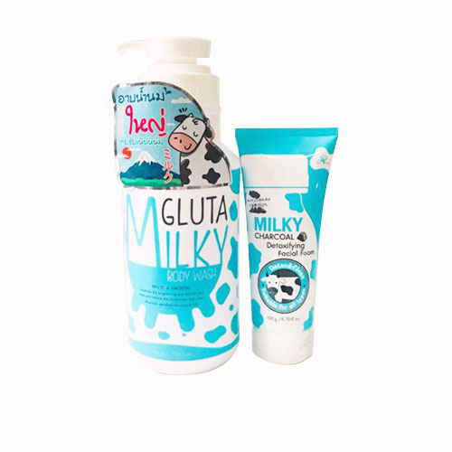 Sữa Tắm Milky Gluta Tặng Kèm Sữa Rửa Mặt Milky Gluta Thái Lan