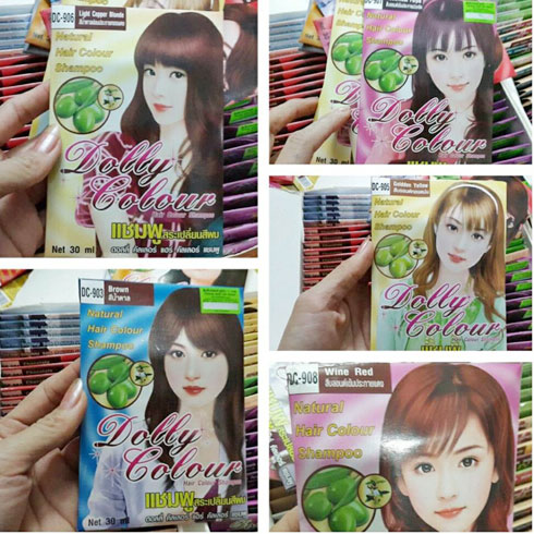 Thuốc Gội Nhuộm dolly colour Thái lan
