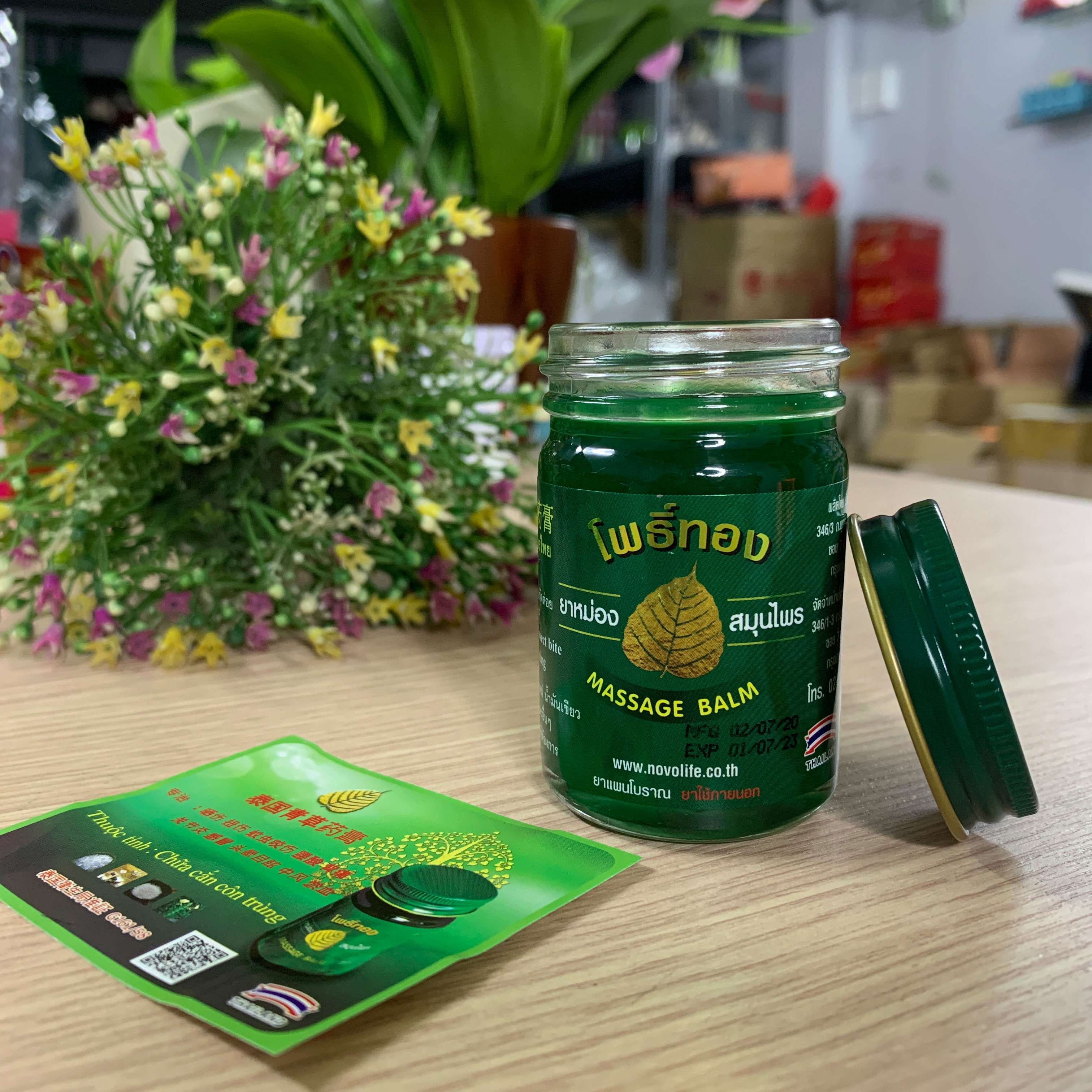 Dầu Cù là Massage Balm Lá Bồ Đề Thái Lan 50g