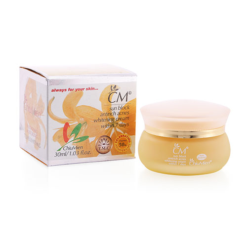 Kem Dưỡng Trắng Da Trị Mụn CM 7 Days Whitening