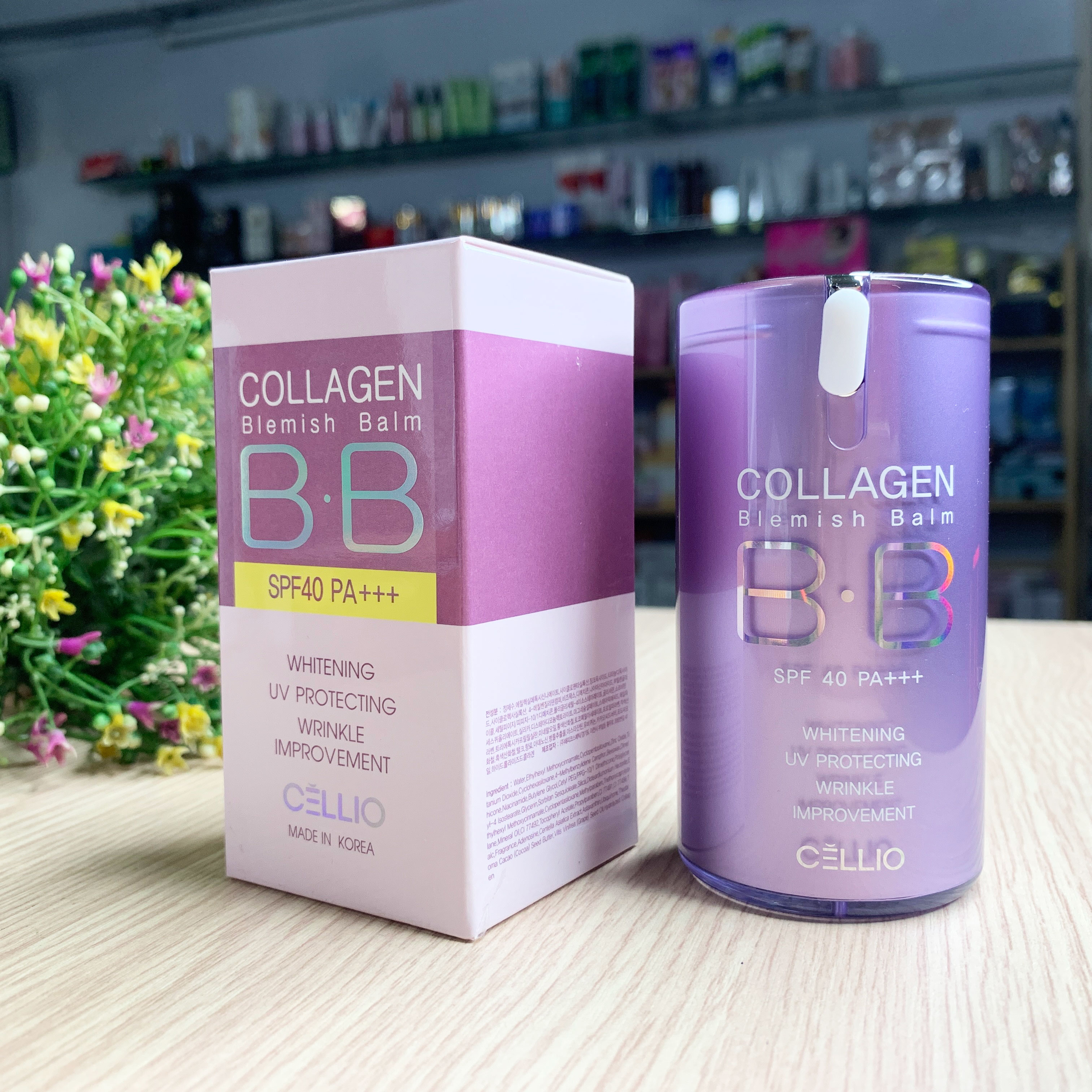 Kem nền Cellio Collagen Blemish Balm B.B SPF 40 PA+++