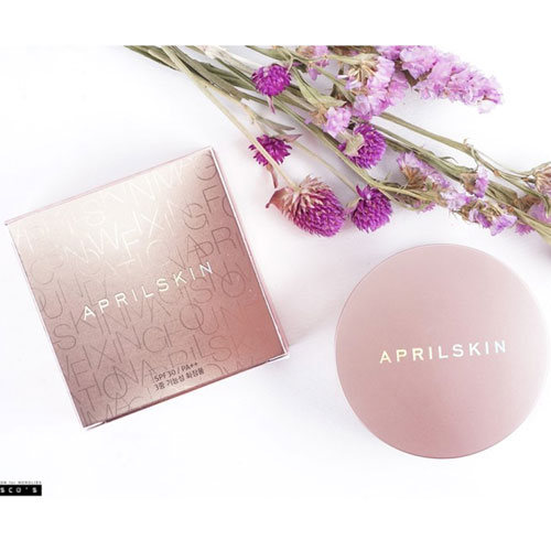 Phấn nước April Skin Magic Snow Cushion(pink)Hàn Quốc