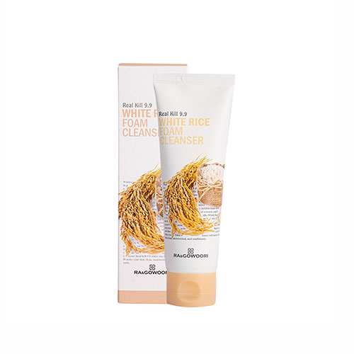 Ra&Gowoori Real Kill 9.9 White Rice Foam Cleanser Sữa Rửa Mặt Chiết Xuất Gạo 120ml