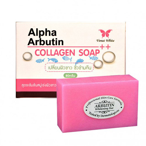Xà Phòng Kích Trắng Alpha Arbutin Collagen Chính Hãng Thái Lan