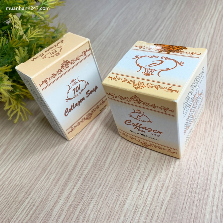 Bộ Trị Nám Tàn Nhang Collagen Plus Vit E Indonesia