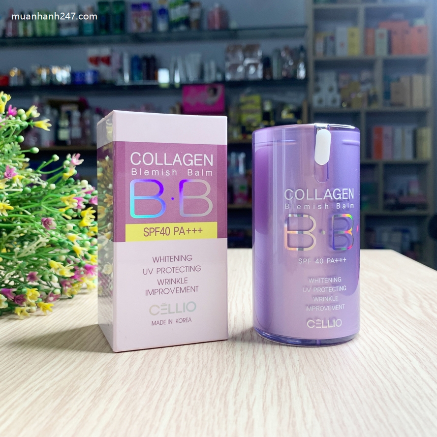 Kem nền Cellio Collagen Blemish Balm B.B SPF 40 PA+++