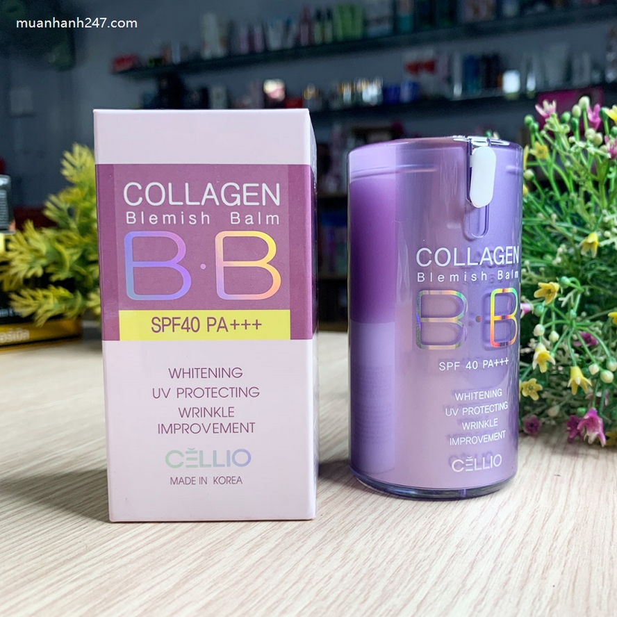 Kem nền Cellio Collagen Blemish Balm B.B SPF 40 PA+++