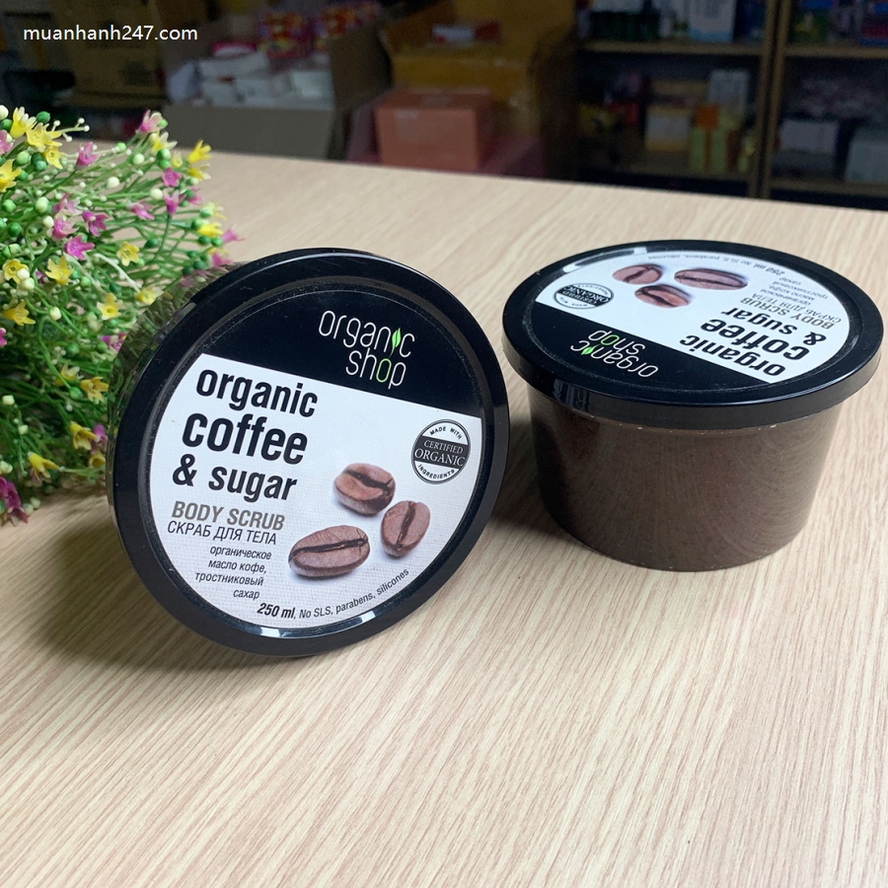 Tẩy Da Chết Toàn Thân Body Scrub Organic Coffee And Sugar Nga