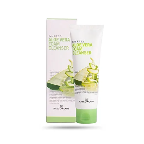 Ra&gowoori Real Kill 9.9 Aloe Vera Foam Cleanser Sữa Rửa Mặt Chiết Xuất Lô Hội 120ml