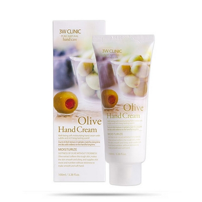 Kem Dưỡng Da Tay Olive Hand Cream 3W Clinic
