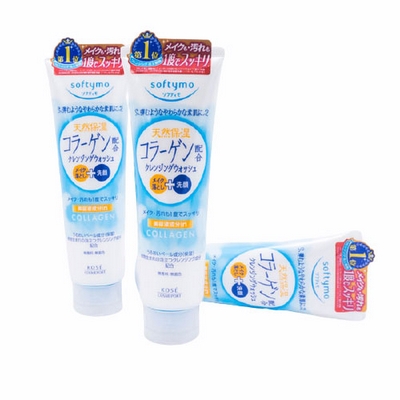 Sữa Rửa Mặt Kose Softymo Collagen Nhật Bản 190g