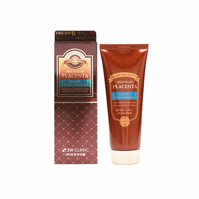 Sữa Rửa Mặt Premium Placenta 3W Clinic Nhau Thai Cừu