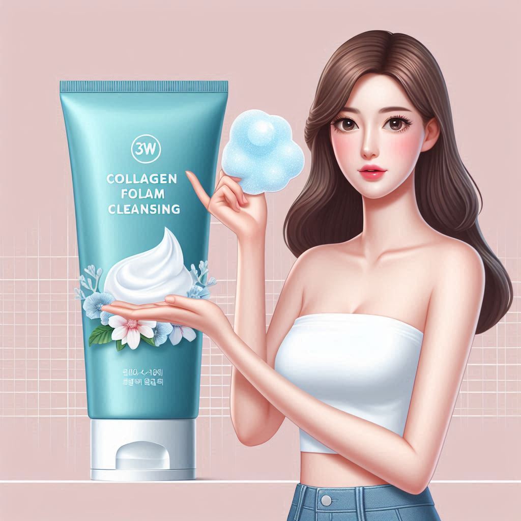 3W Clinic Collagen Foam Cleansing Sữa Rửa Mặt