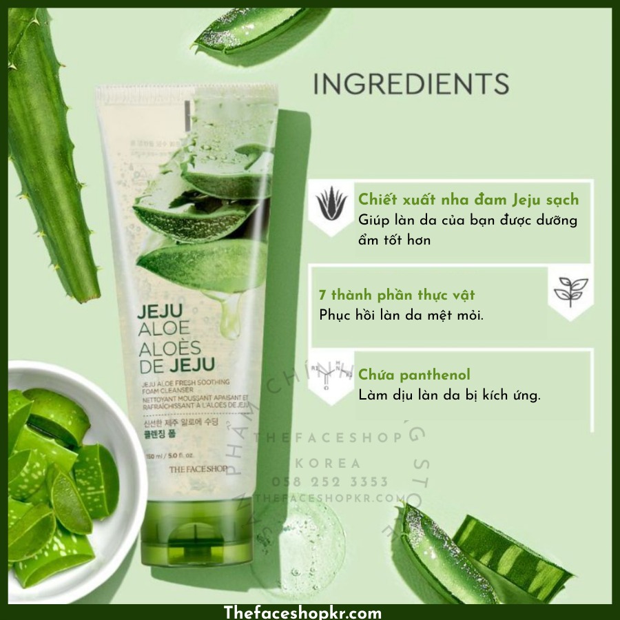 Blumel Jeju Aloe Vera Sữa Rửa Mặt Hàn Quốc