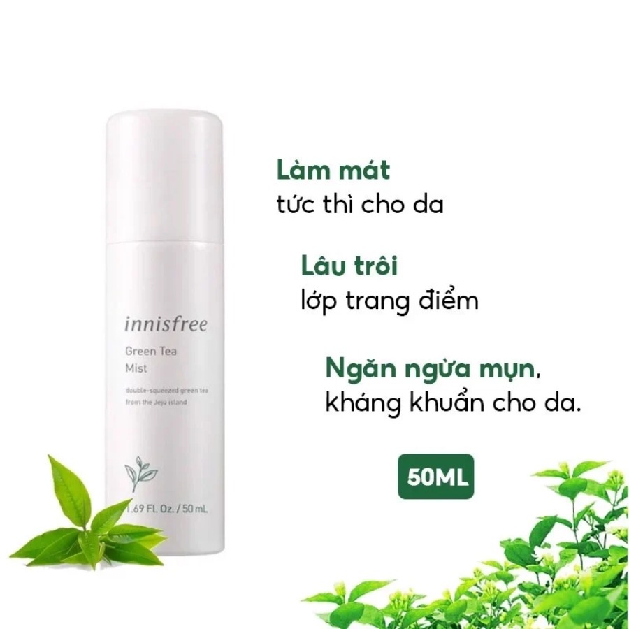 Innisfree Green Tea Mineral Mist Xịt Khoáng 50ml