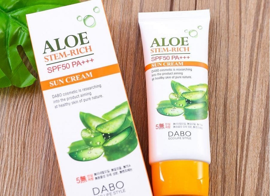 Kem Chống Nắng Lô Hội Dabo Aloe Stem – Rich Sun Cream SPF50 PA