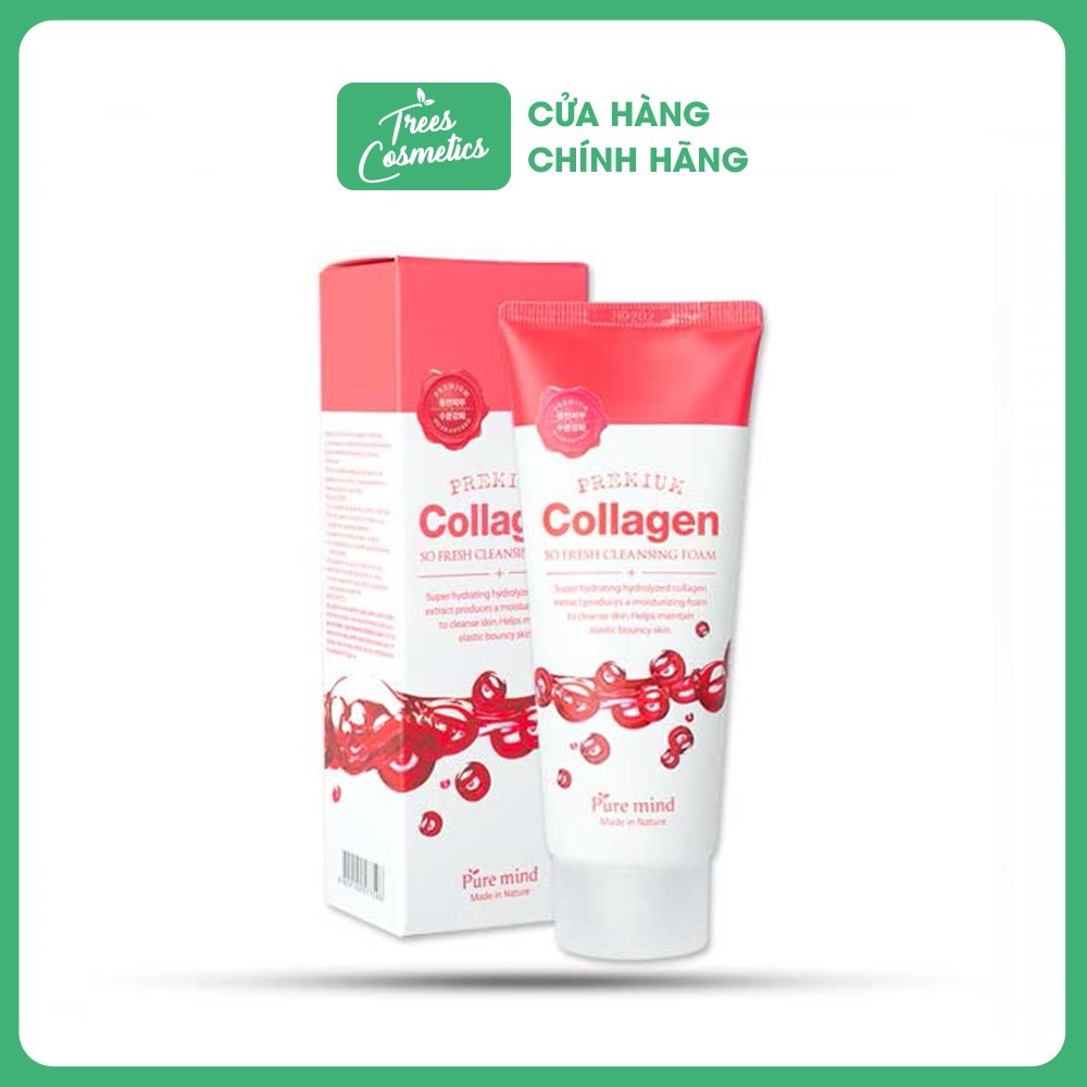 Sữa Rửa Mặt Pure Mind Collagen Premium Cleansing Foam