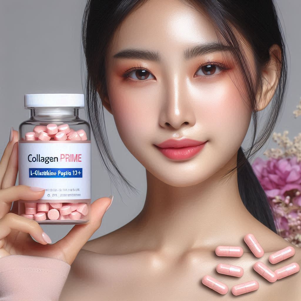 Viên Uống Trị Mụn Trắng Da CL Collagen Prime Thái Lan