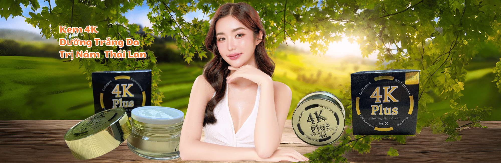 Kem Dưỡng Trắng Da Nhân Sâm 4k Plus Whitening Night Cream